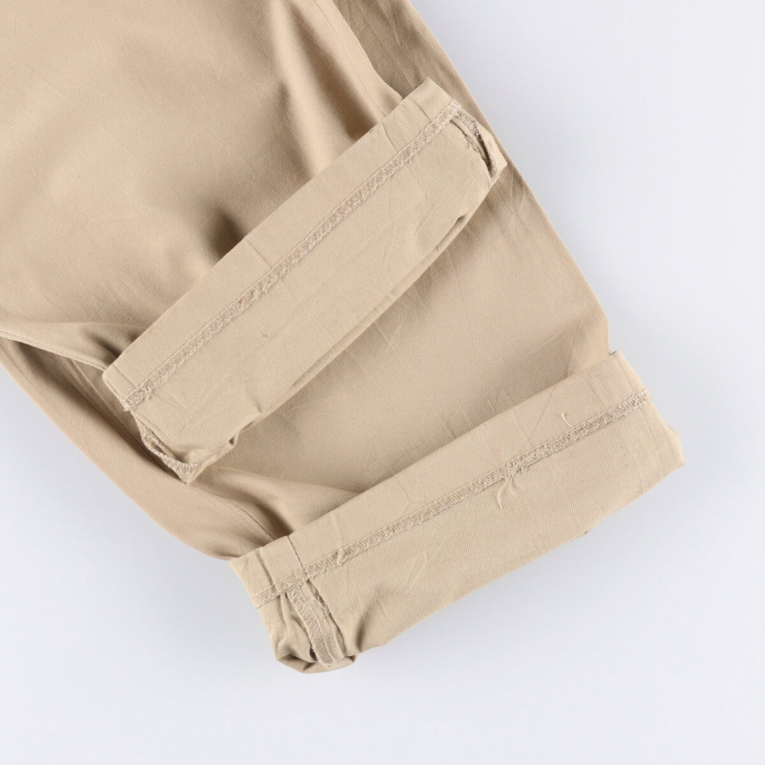 Ralph Lauren POLO by Ralph Lauren Two-pleat cotton slacks pants for men, size W34 cotton Beige type Vintage Second Hand