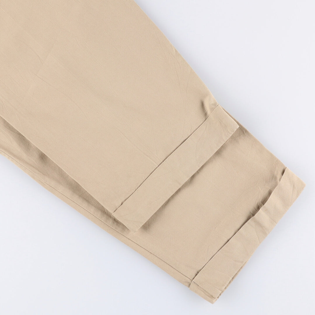 Ralph Lauren POLO by Ralph Lauren Two-pleat cotton slacks pants for men, size W34 cotton Beige type Vintage Second Hand