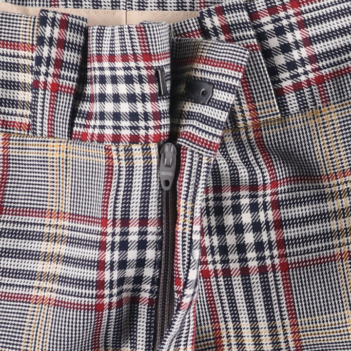 Vintage 1970'S Sears PERMA PREST Tartan Check Cotton Slacks, Made in Canada, Men's Size W33 cotton gray type Vintage Second Hand