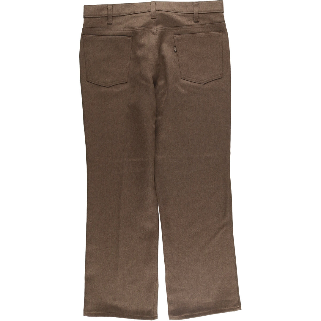 70s~80'S Levi's STA-PREST slacks pants for men, size w36, vintage unclear brown type Vintage Second Hand