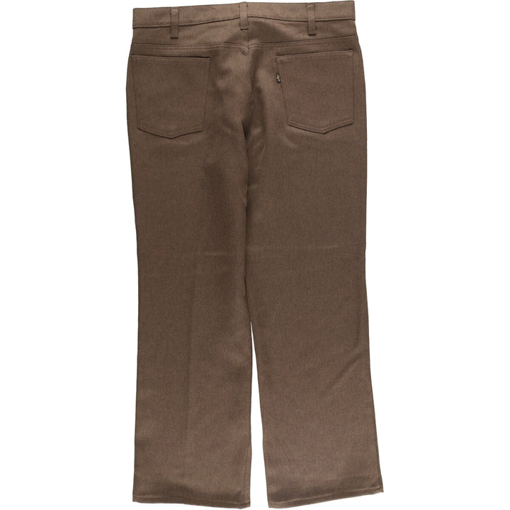 70s~80'S Levi's STA-PREST slacks pants for men, size w36, vintage unclear brown type Vintage Second Hand
