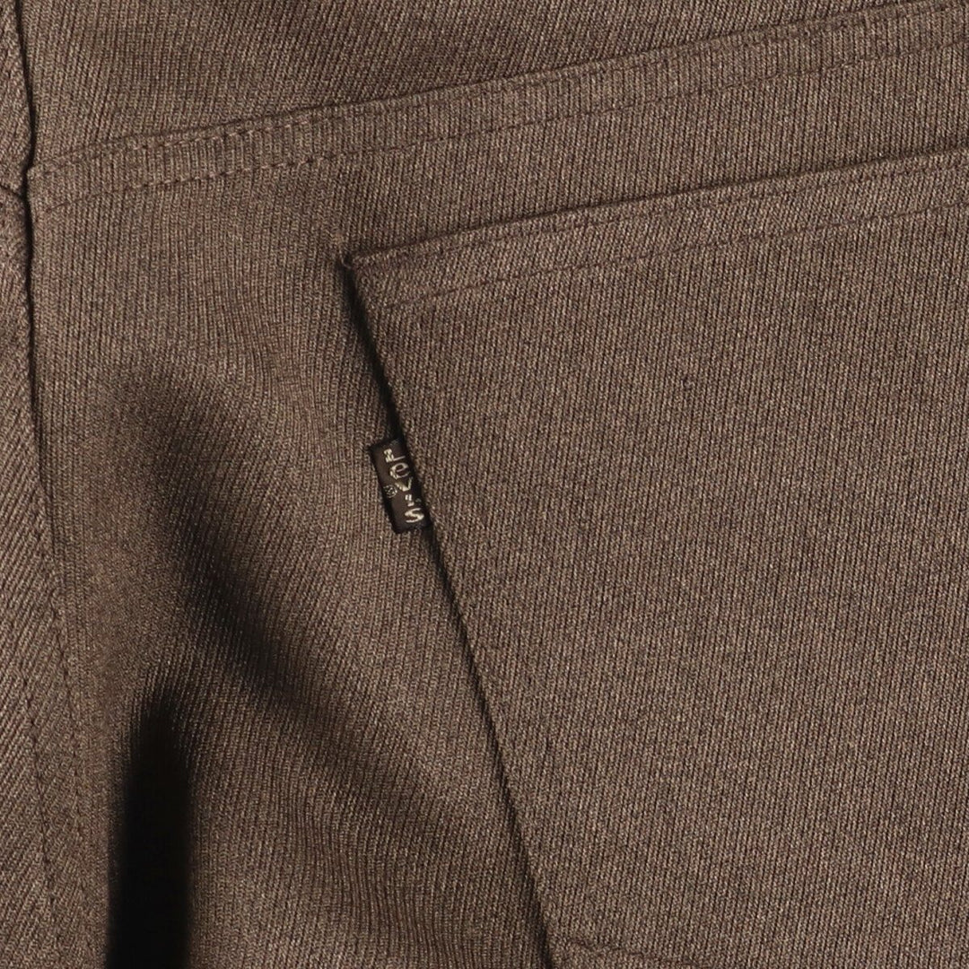 70s~80'S Levi's STA-PREST slacks pants for men, size w36, vintage unclear brown type Vintage Second Hand