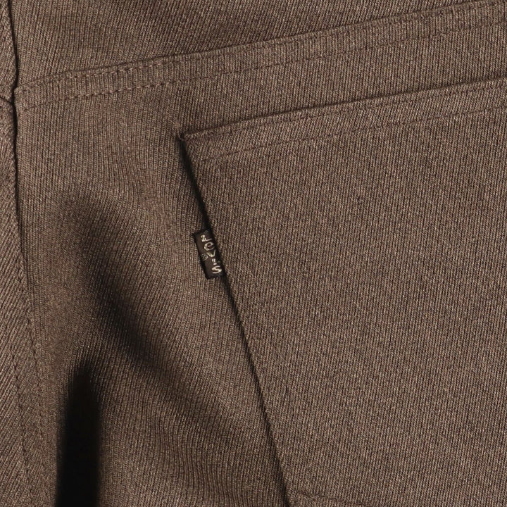 70s~80'S Levi's STA-PREST slacks pants for men, size w36, vintage unclear brown type Vintage Second Hand