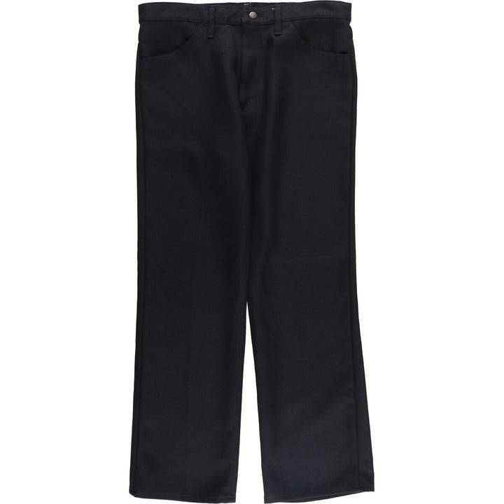 Vintage 80s-90'S Wrangler Dress Jeans, Slacks, Made in USA, Men's, Size W35 polyester black type Vintage Second Hand