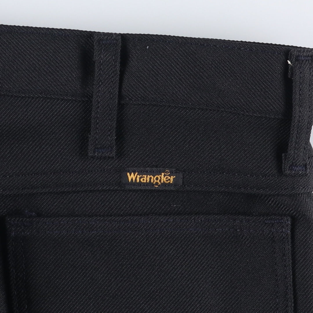 Vintage 80s-90'S Wrangler Dress Jeans, Slacks, Made in USA, Men's, Size W35 polyester black type Vintage Second Hand