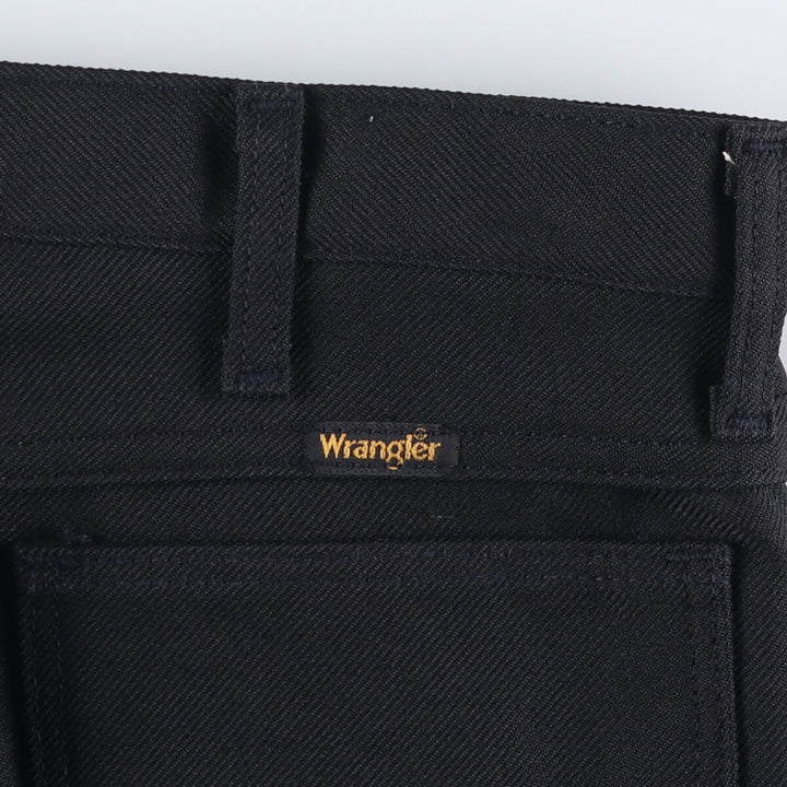 Vintage 80s-90'S Wrangler Dress Jeans, Slacks, Made in USA, Men's, Size W35 polyester black type Vintage Second Hand