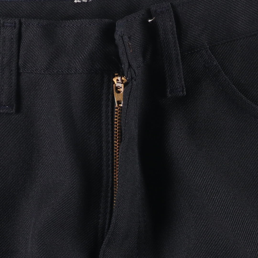 Vintage 80s-90'S Wrangler Dress Jeans, Slacks, Made in USA, Men's, Size W35 polyester black type Vintage Second Hand