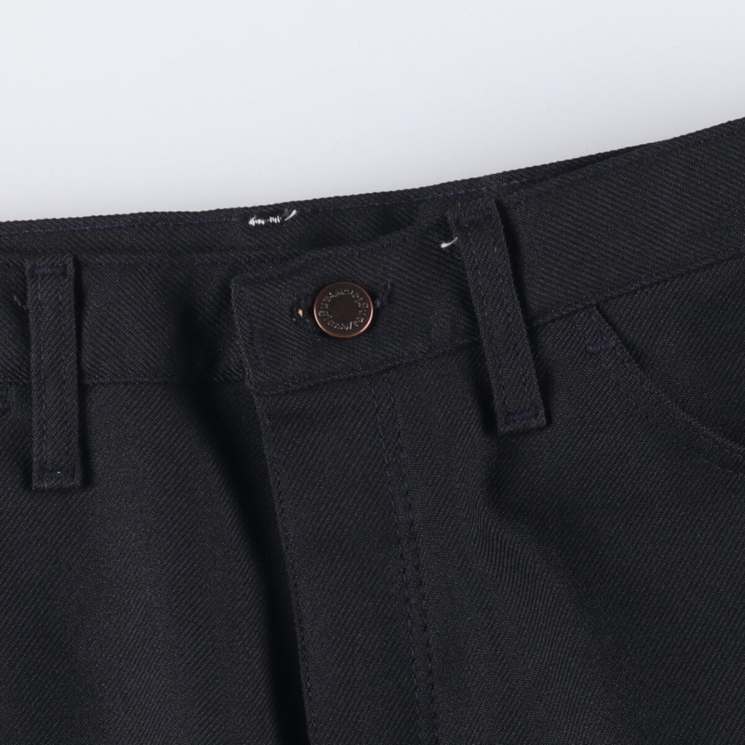 Vintage 80s-90'S Wrangler Dress Jeans, Slacks, Made in USA, Men's, Size W35 polyester black type Vintage Second Hand