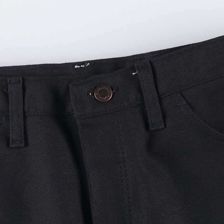 Vintage 80s-90'S Wrangler Dress Jeans, Slacks, Made in USA, Men's, Size W35 polyester black type Vintage Second Hand