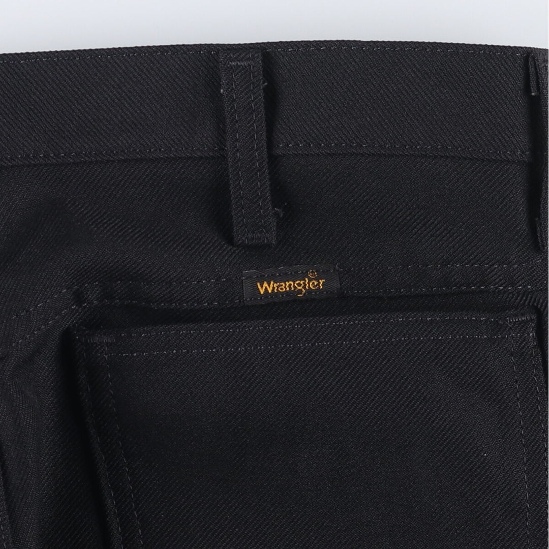 Vintage 90s-00'S Wrangler Dress Jeans, Men's Size W32 (approx.) polyester black type Vintage Second Hand