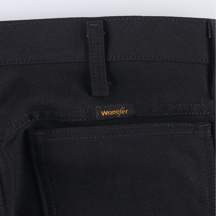 Vintage 90s-00'S Wrangler Dress Jeans, Men's Size W32 (approx.) polyester black type Vintage Second Hand