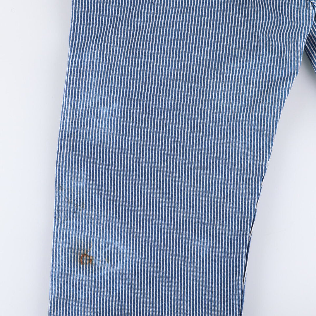 Dickies Hickory Stripe Overalls, Men's, Size W36 unclear navy blue type Vintage Second Hand