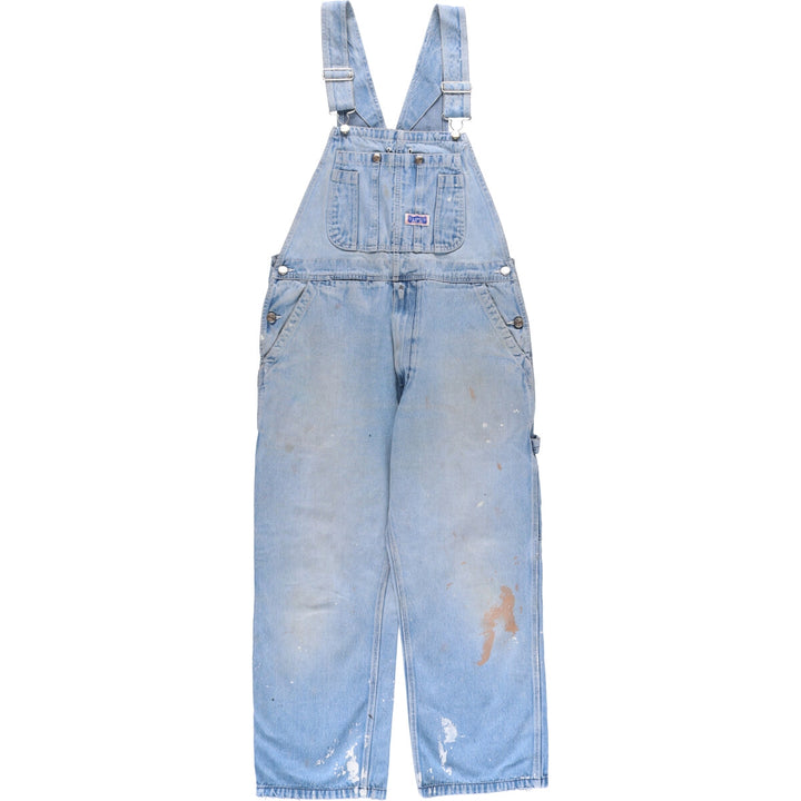 Big Smith Men's Denim Overalls, Size W34 unclear blue type Vintage Second Hand