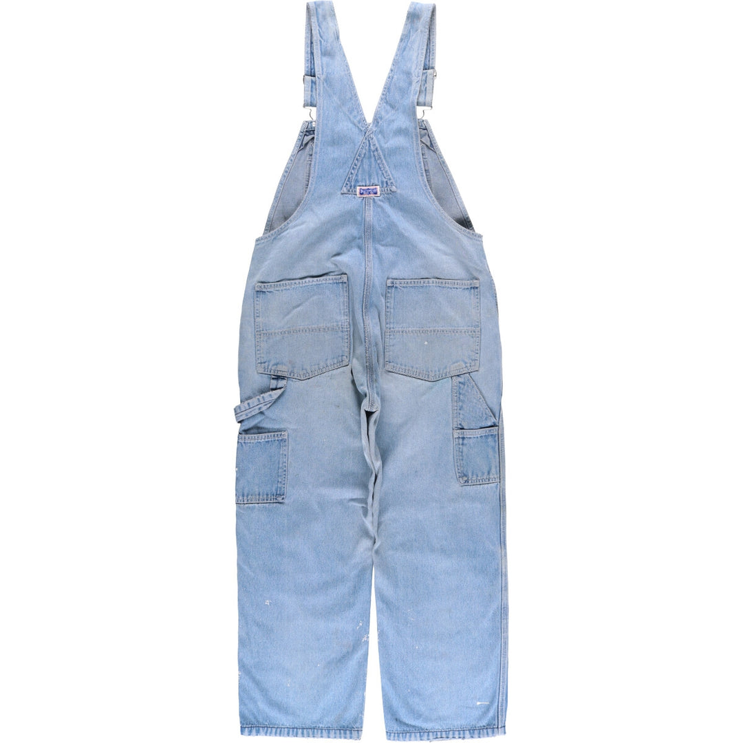 Big Smith Men's Denim Overalls, Size W34 unclear blue type Vintage Second Hand