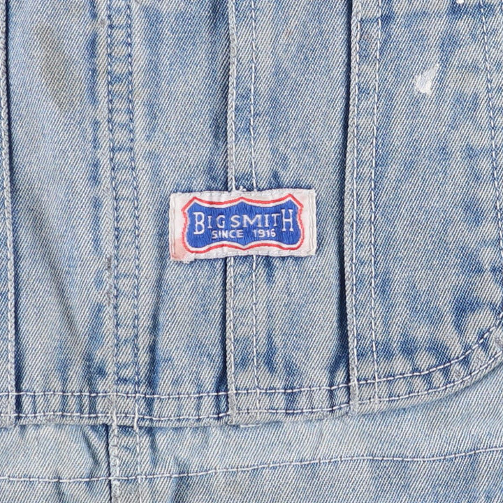 Big Smith Men's Denim Overalls, Size W34 unclear blue type Vintage Second Hand