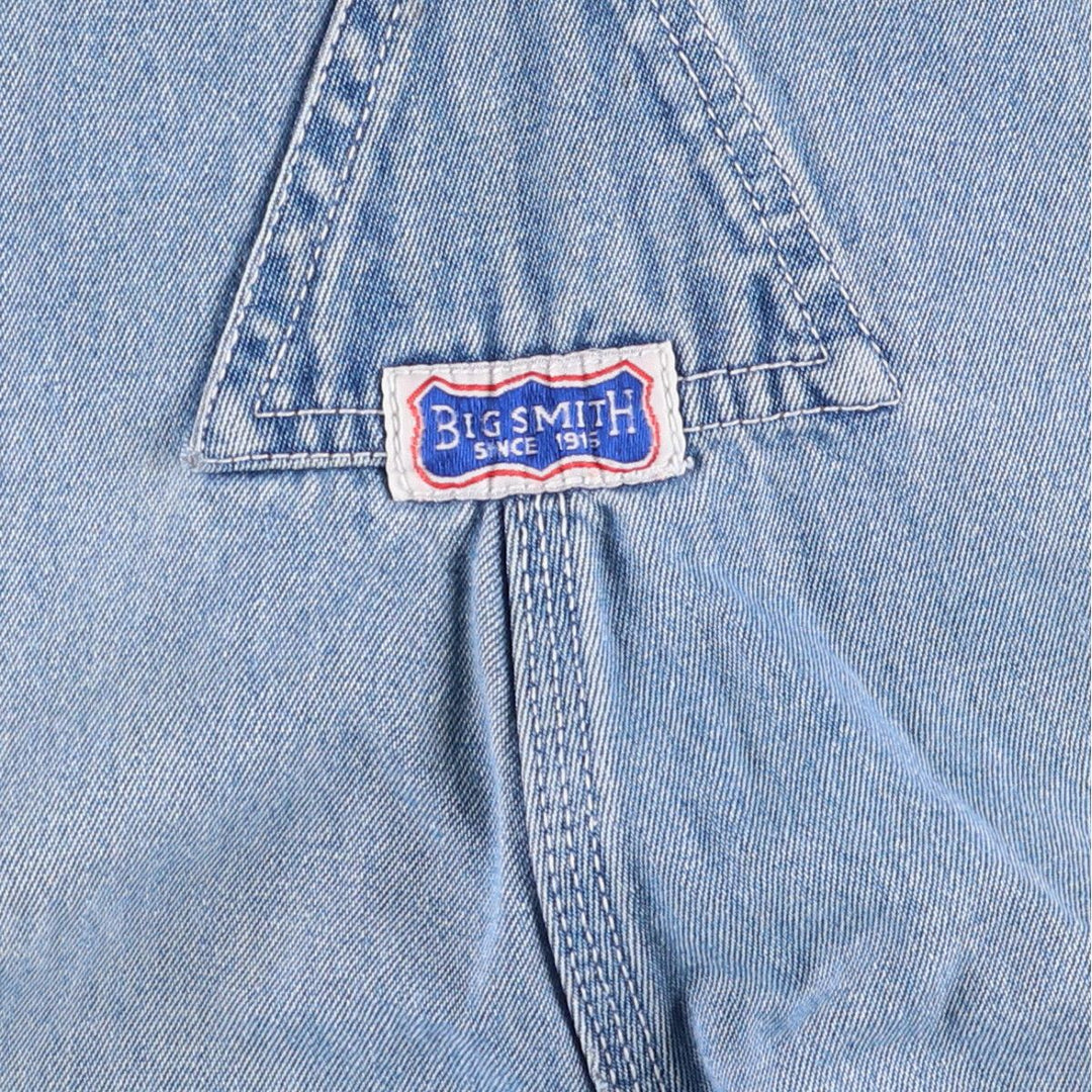 Big Smith Men's Denim Overalls, Size W34 unclear blue type Vintage Second Hand