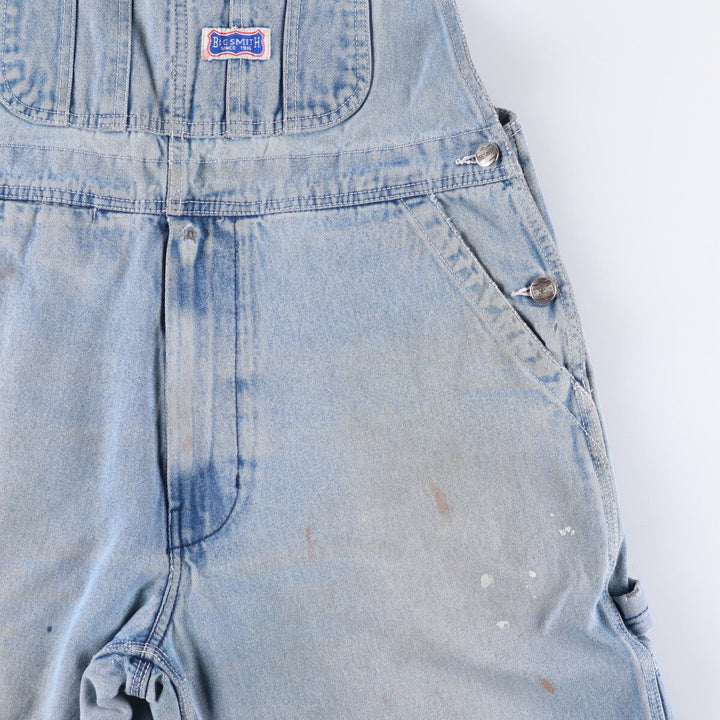 Big Smith Men's Denim Overalls, Size W34 unclear blue type Vintage Second Hand