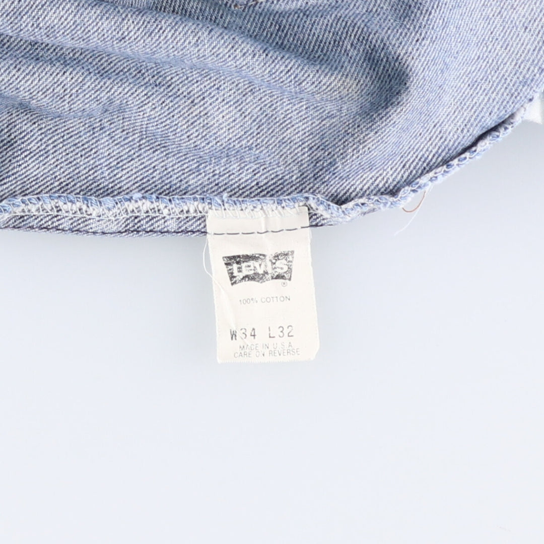 90s-00'S Vintage Levi's 505 Tapered Denim Pants, Made in USA, Men's Size 33 cotton blue type Vintage Second Hand