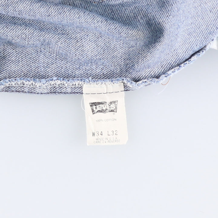 90s-00'S Vintage Levi's 505 Tapered Denim Pants, Made in USA, Men's Size 33 cotton blue type Vintage Second Hand