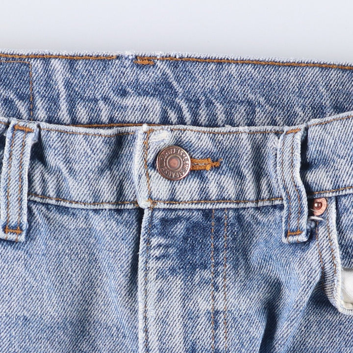 90s-00'S Vintage Levi's 505 Tapered Denim Pants, Made in USA, Men's Size 33 cotton blue type Vintage Second Hand