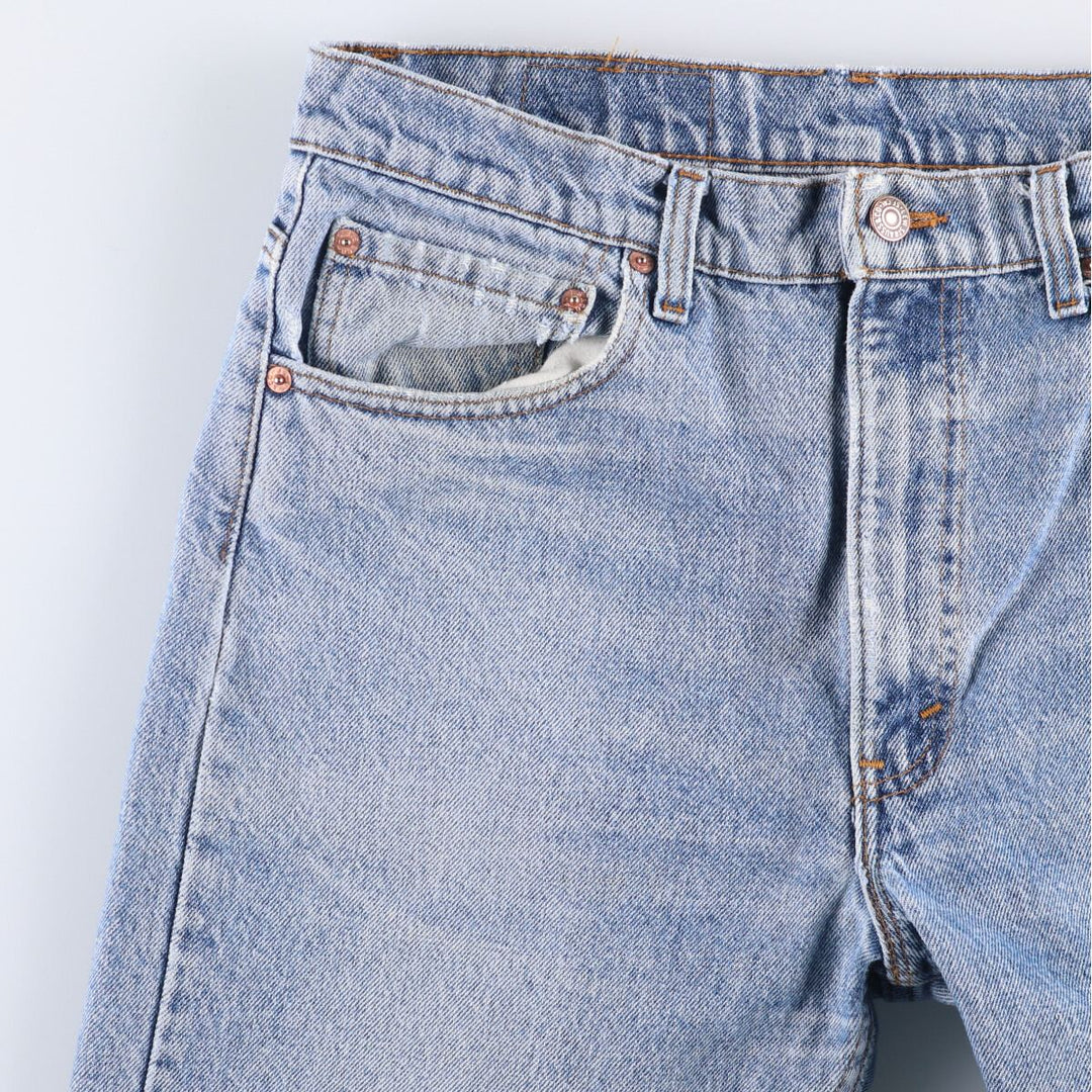 90s-00'S Vintage Levi's 505 Tapered Denim Pants, Made in USA, Men's Size 33 cotton blue type Vintage Second Hand