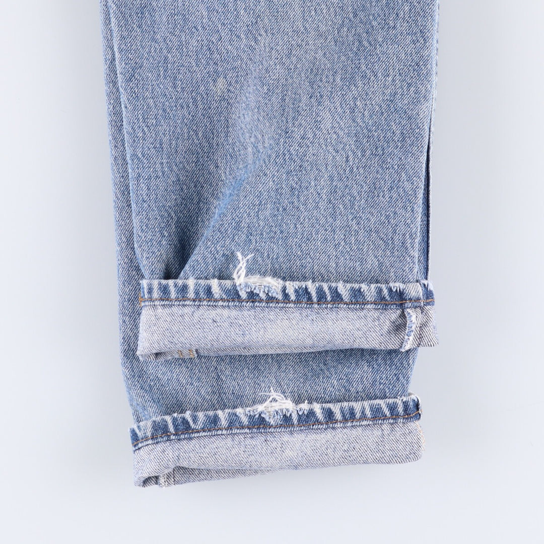 90s-00'S Vintage Levi's 505 Tapered Denim Pants, Made in USA, Men's Size 33 cotton blue type Vintage Second Hand
