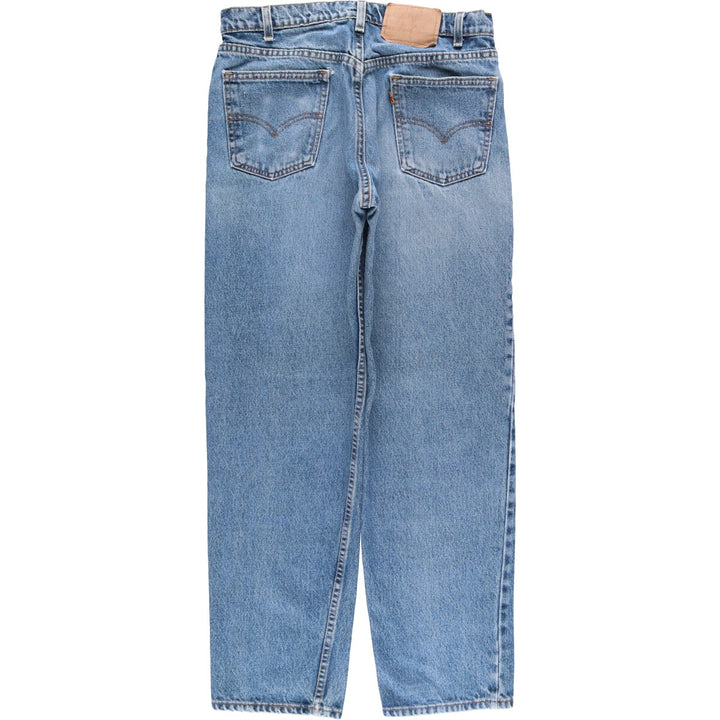 90'S Levi's 40550-0310 Relaxed Fit Tapered Leg Straight Denim Pants, Men's, Size W31 (Vintage) cotton blue type Vintage Second Hand