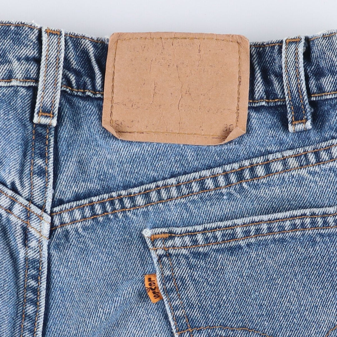 90'S Levi's 40550-0310 Relaxed Fit Tapered Leg Straight Denim Pants, Men's, Size W31 (Vintage) cotton blue type Vintage Second Hand