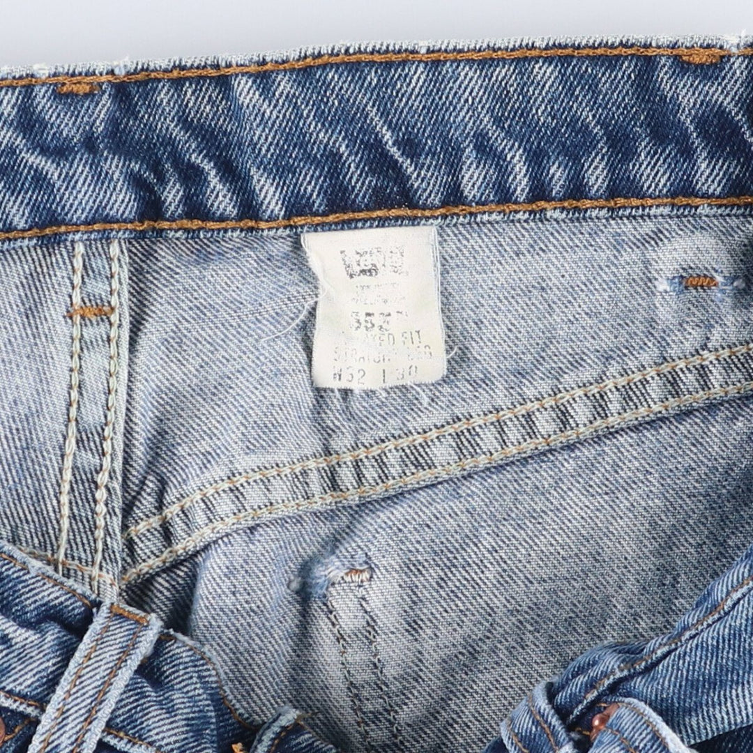90'S Levi's 40550-0310 Relaxed Fit Tapered Leg Straight Denim Pants, Men's, Size W31 (Vintage) cotton blue type Vintage Second Hand