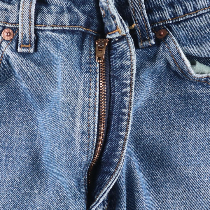 90'S Levi's 40550-0310 Relaxed Fit Tapered Leg Straight Denim Pants, Men's, Size W31 (Vintage) cotton blue type Vintage Second Hand