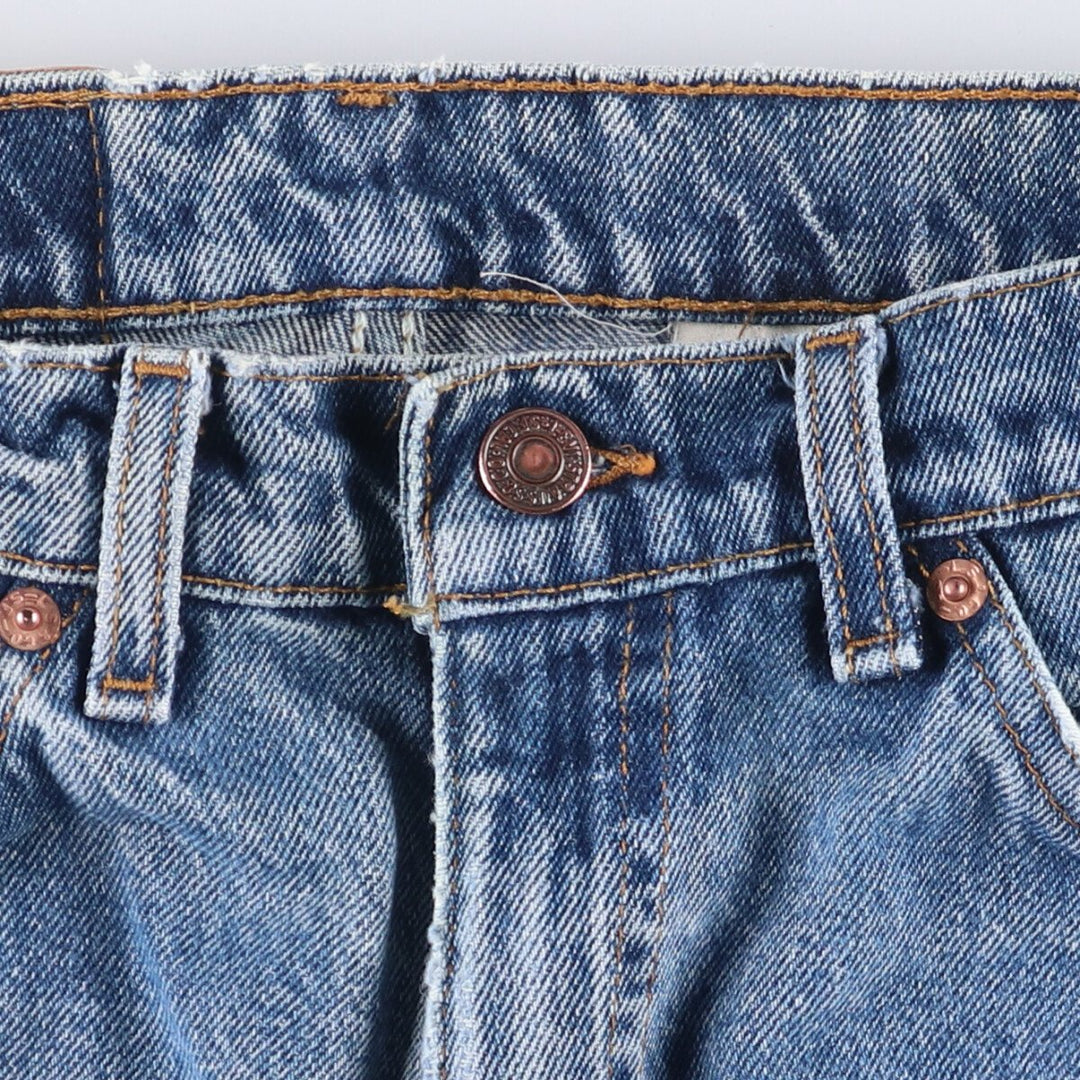 90'S Levi's 40550-0310 Relaxed Fit Tapered Leg Straight Denim Pants, Men's, Size W31 (Vintage) cotton blue type Vintage Second Hand