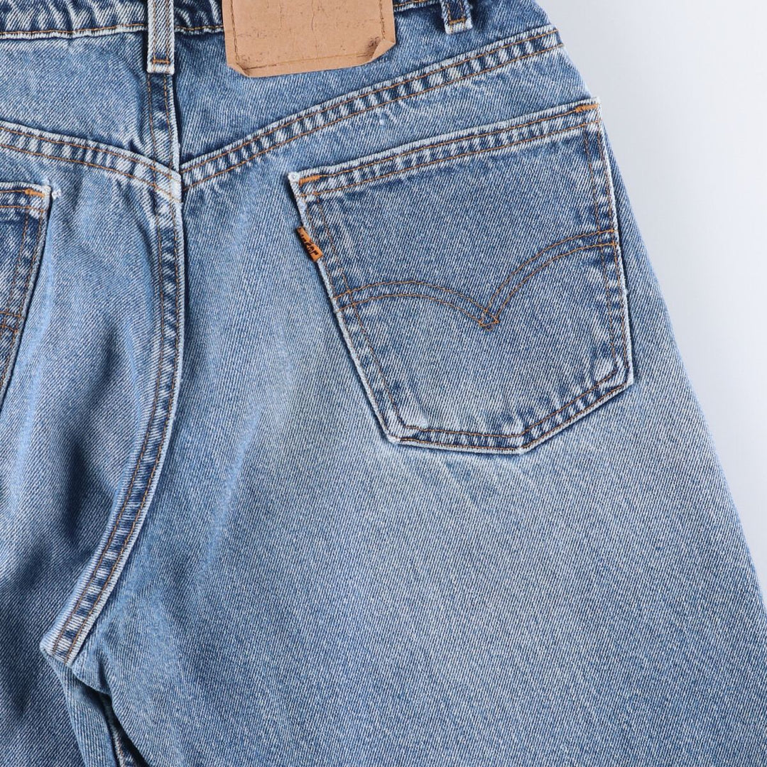 90'S Levi's 40550-0310 Relaxed Fit Tapered Leg Straight Denim Pants, Men's, Size W31 (Vintage) cotton blue type Vintage Second Hand