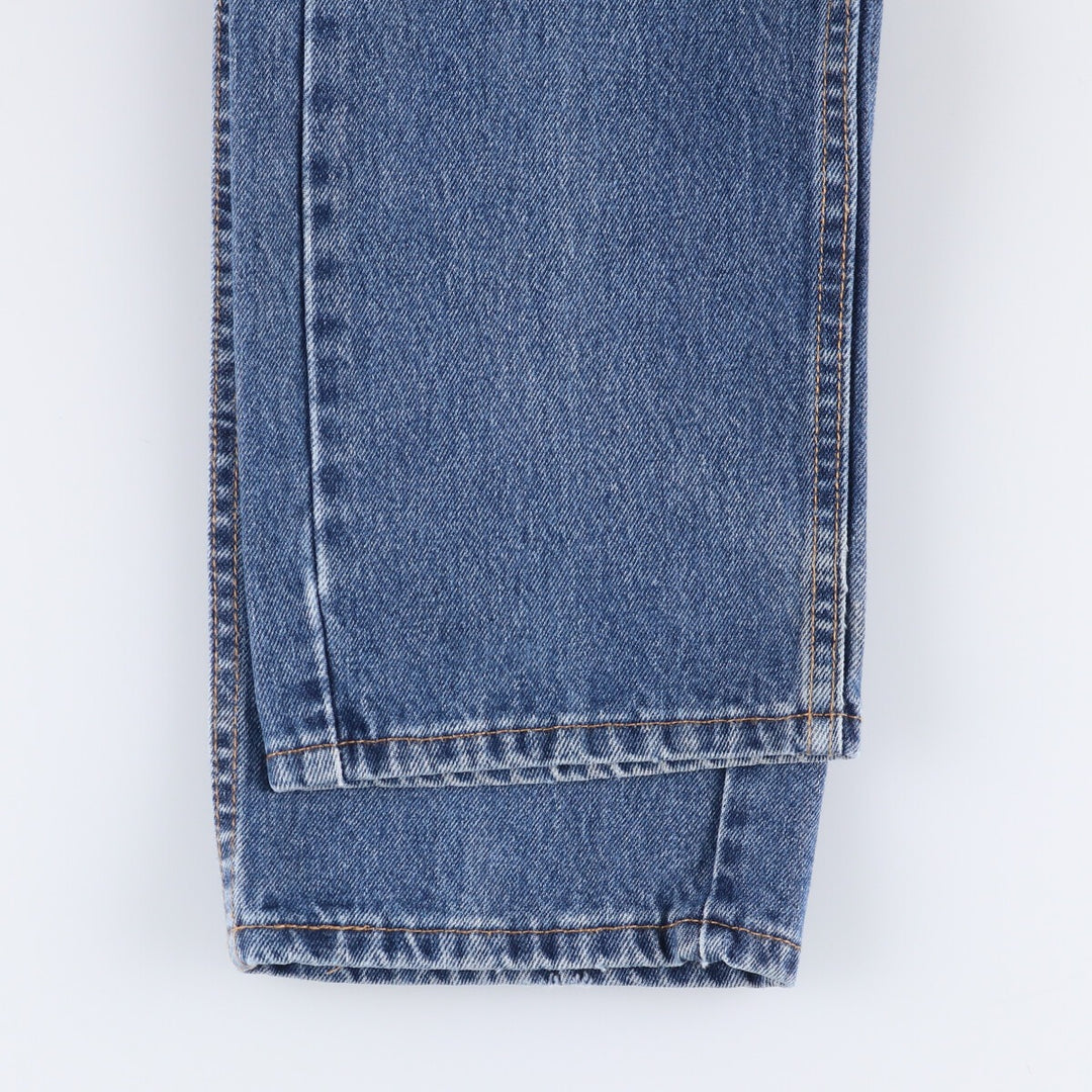 Levi's 505 tapered denim pants for men, size W34 cotton blue type Vintage Second Hand