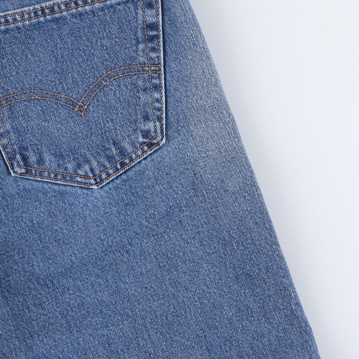Levi's 505 tapered denim pants for men, size W34 cotton blue type Vintage Second Hand