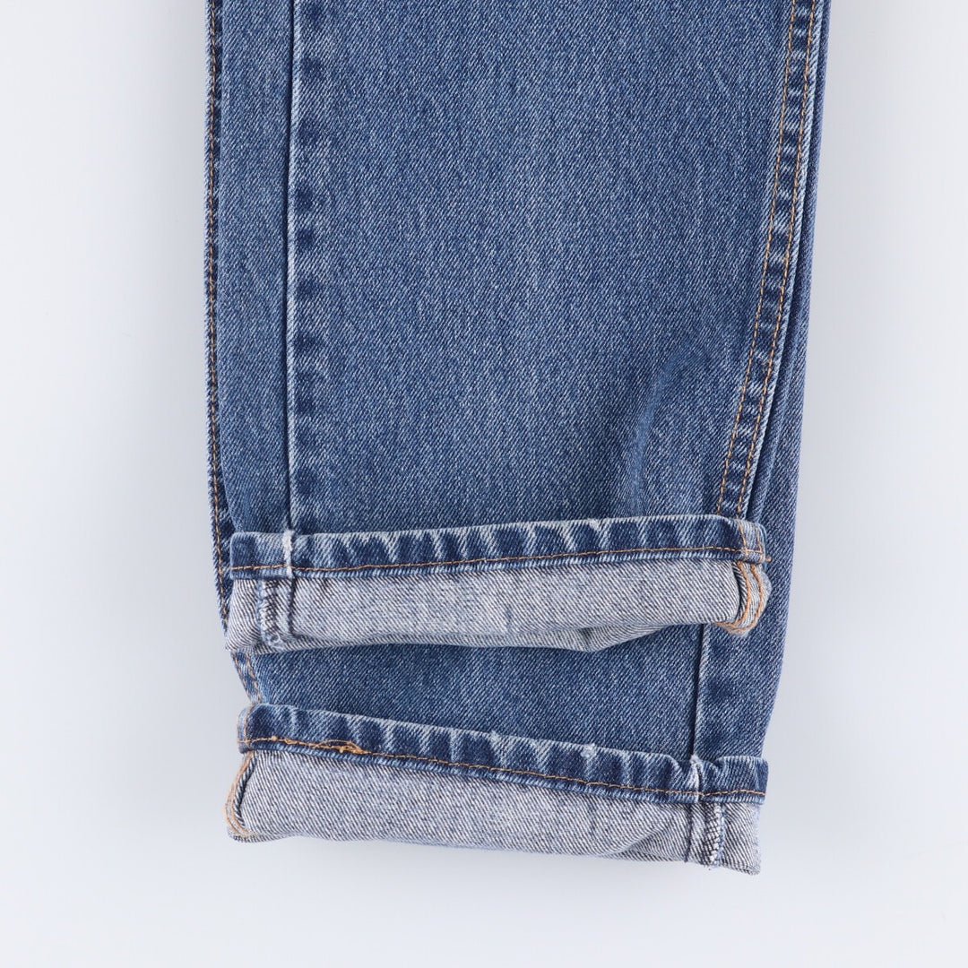 Levi's 505 tapered denim pants for men, size W34 cotton blue type Vintage Second Hand