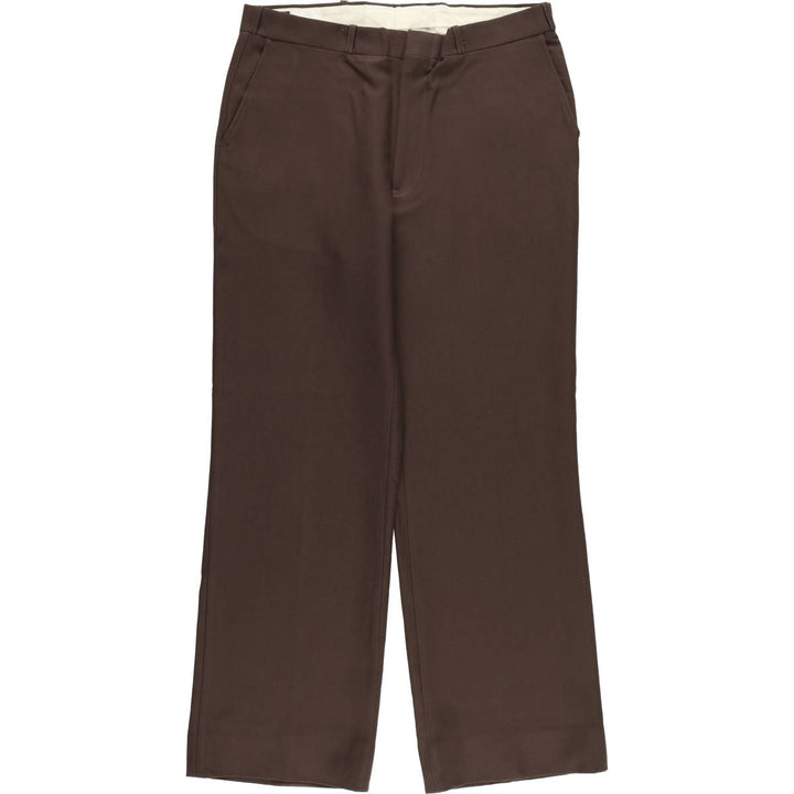 Vintage 1970'S Sears slacks, made in Canada, men's size W34. polyester brown type Vintage Second Hand
