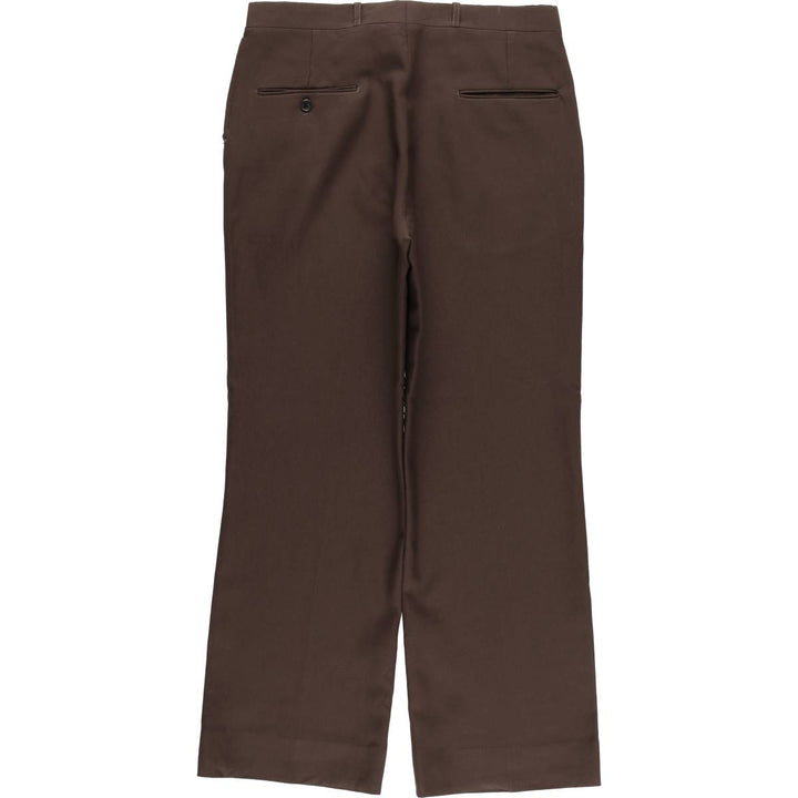 Vintage 1970'S Sears slacks, made in Canada, men's size W34. polyester brown type Vintage Second Hand