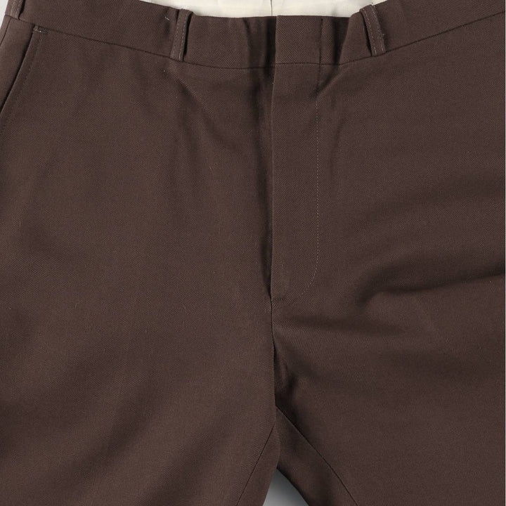 Vintage 1970'S Sears slacks, made in Canada, men's size W34. polyester brown type Vintage Second Hand