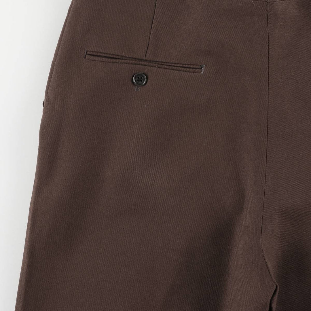 Vintage 1970'S Sears slacks, made in Canada, men's size W34. polyester brown type Vintage Second Hand