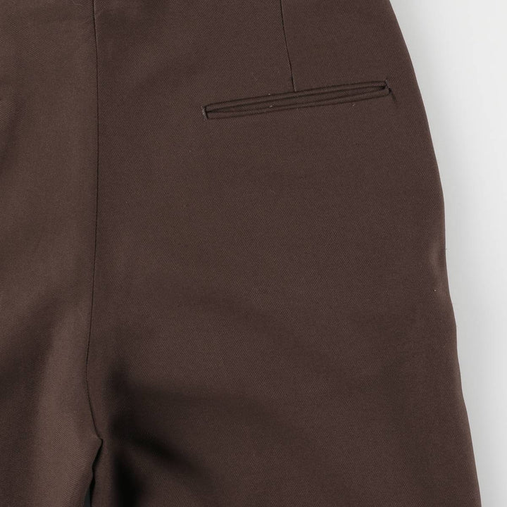Vintage 1970'S Sears slacks, made in Canada, men's size W34. polyester brown type Vintage Second Hand
