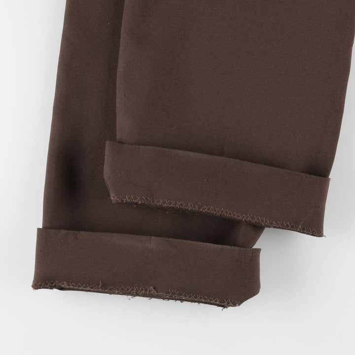 Vintage 1970'S Sears slacks, made in Canada, men's size W34. polyester brown type Vintage Second Hand