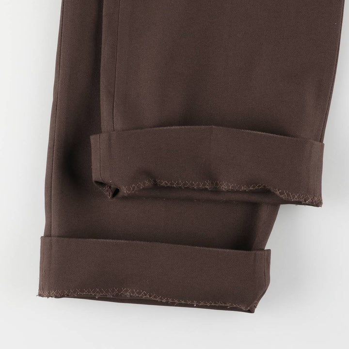 Vintage 1970'S Sears slacks, made in Canada, men's size W34. polyester brown type Vintage Second Hand