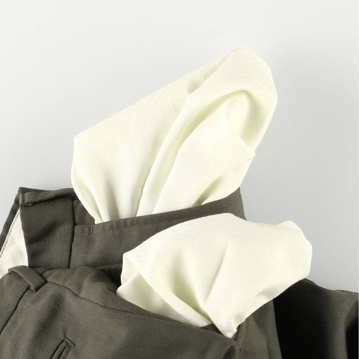 90'S Ralph Lauren CHAPS two-pleat slacks, men's, size W32, vintage polyester Khaki type sage green Vintage Second Hand