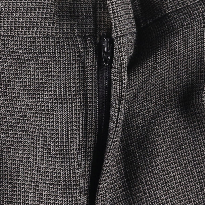 70s-80'S All-Over Print Three-Pleated Slacks, Made in USA, Men's Size W30 unclear gray type Vintage Second Hand