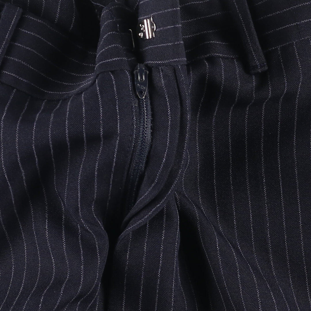 70s-80'S Striped Slacks, Made in USA, Men's Size 34 unclear navy blue type Vintage Second Hand