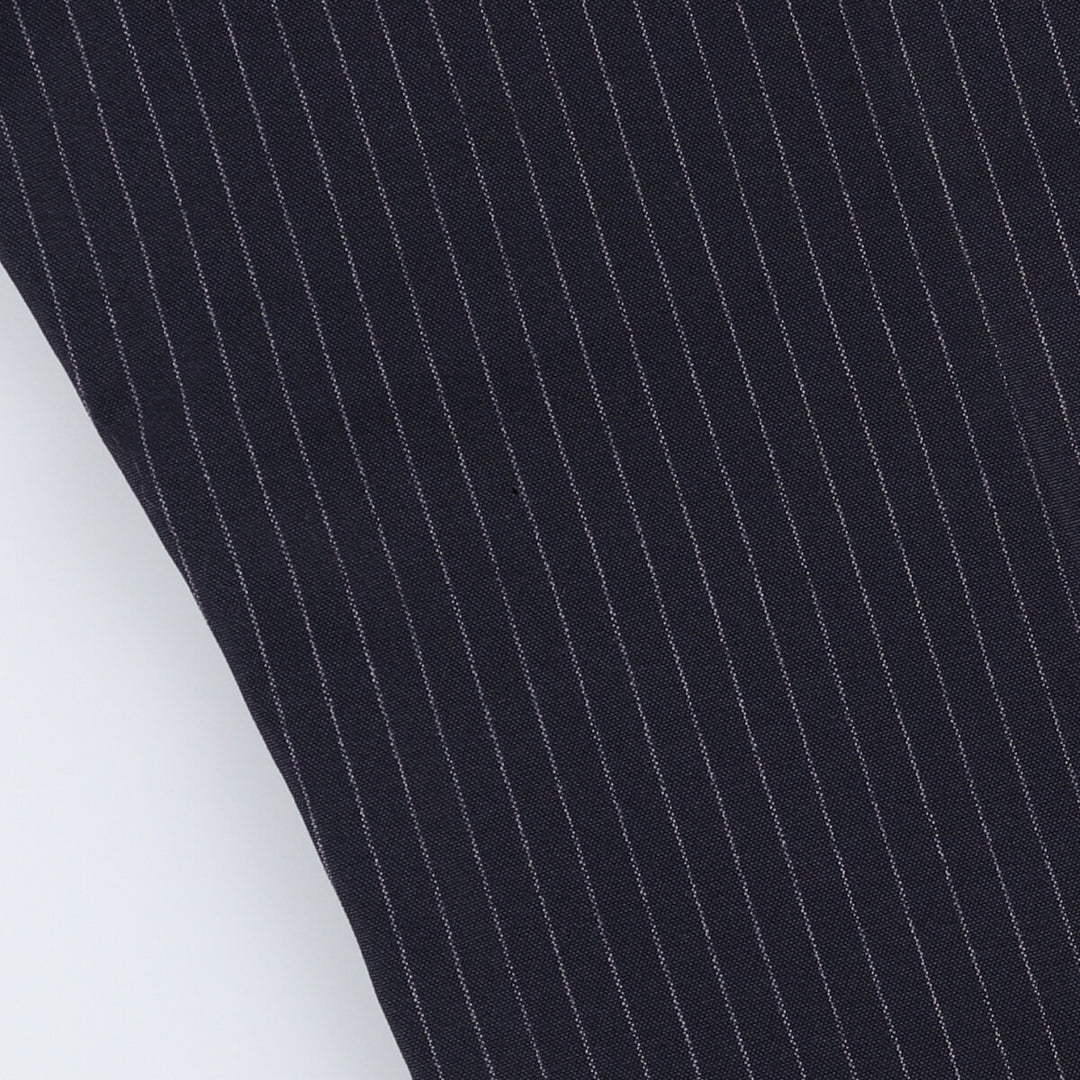 70s-80'S Striped Slacks, Made in USA, Men's Size 34 unclear navy blue type Vintage Second Hand