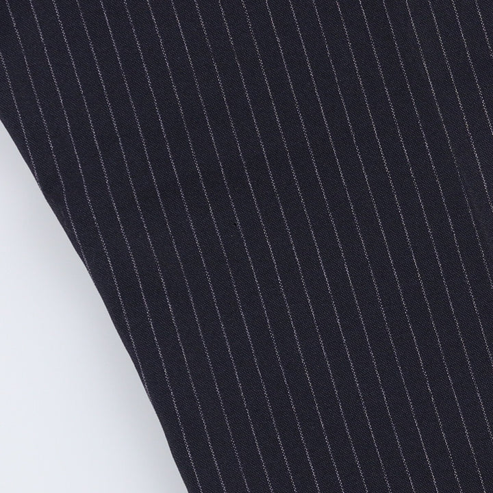 70s-80'S Striped Slacks, Made in USA, Men's Size 34 unclear navy blue type Vintage Second Hand