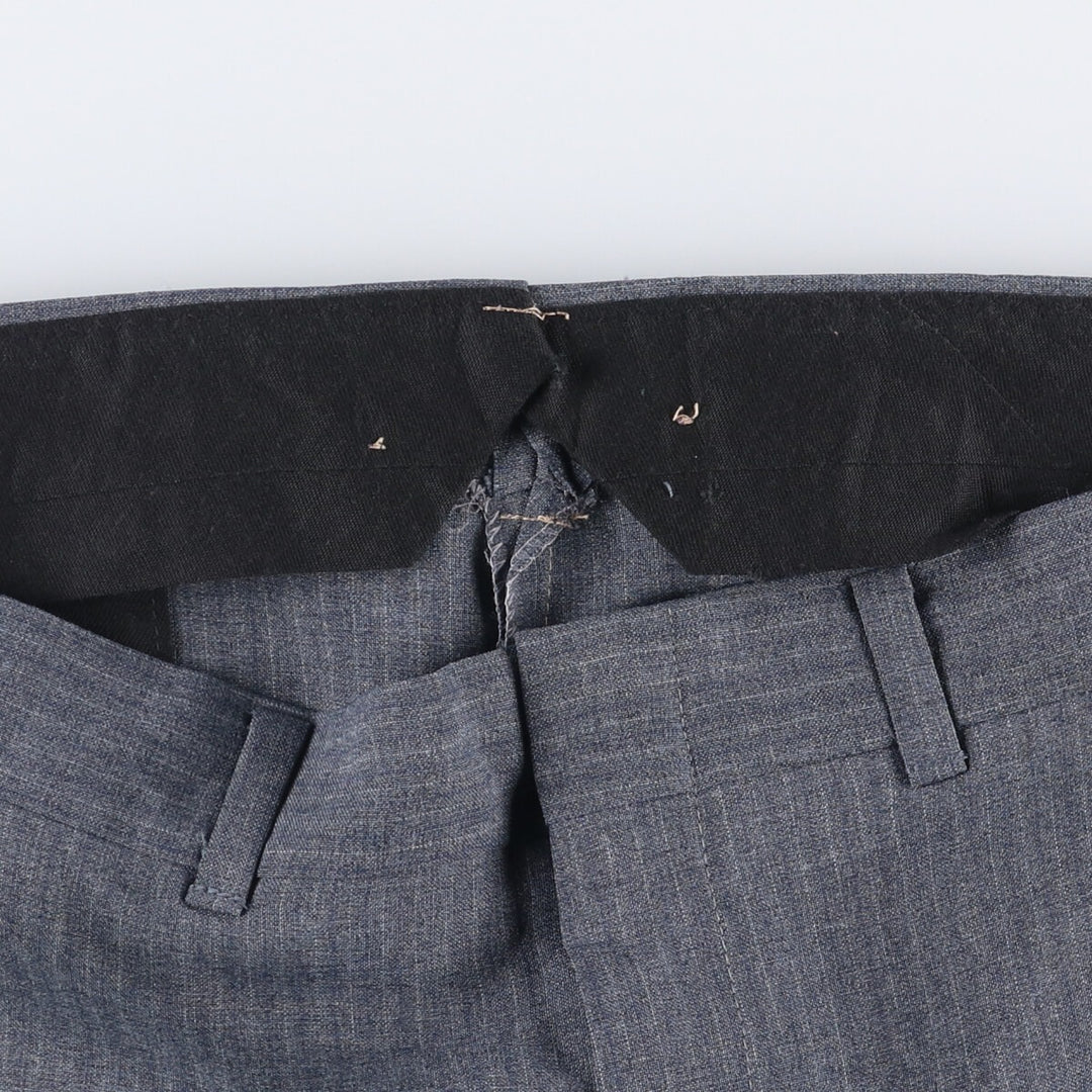 Vintage 1970'S Haggar Magic Stretch Stripe Pattern Slacks, Made in USA, Men's, Size W35 unclear gray type Vintage Second Hand
