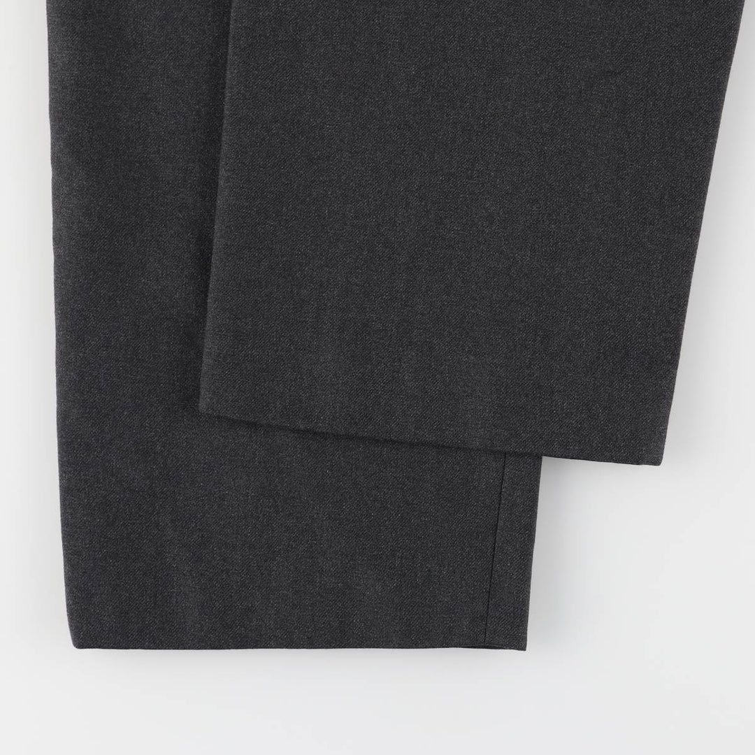 Burberry's London Two-pleat Wool Pants, Size 46, Men's Size 37 (equivalent to a W37) wool navy blue type Vintage Second Hand