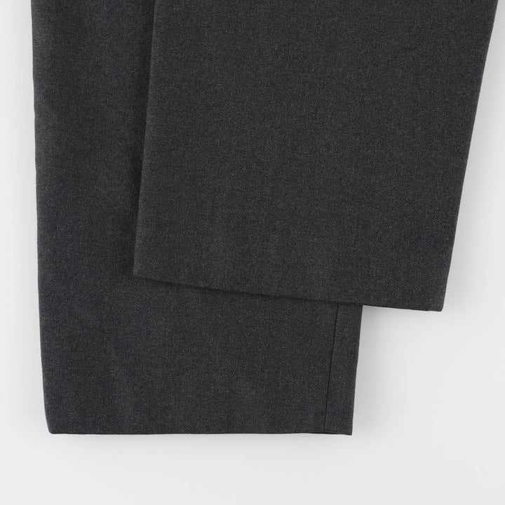 Burberry's London Two-pleat Wool Pants, Size 46, Men's Size 37 (equivalent to a W37) wool navy blue type Vintage Second Hand